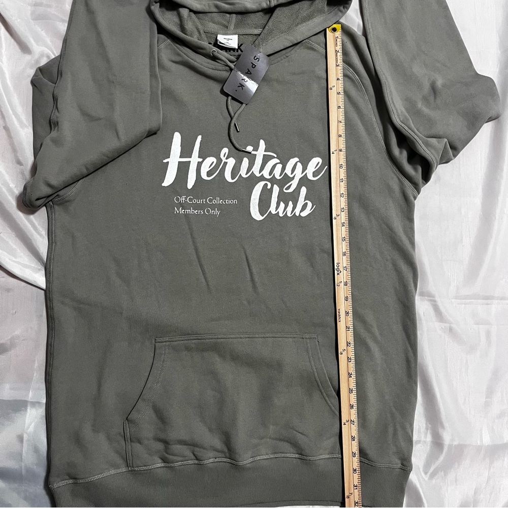 NWT Spark Heritage Club Men’s 3X Green Grayish color Off Court Collection Hoodie - Picture 7 of 7